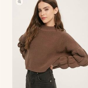 Shop Stevie Chocolate Brown Cowl Sweater
